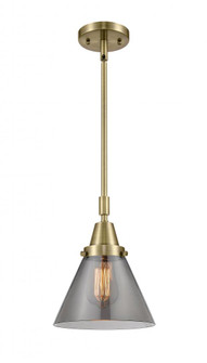Cone - 1 Light - 8 inch - Antique Brass - Mini Pendant (3442|447-1S-AB-G43)