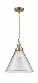 Cone - 1 Light - 12 inch - Antique Brass - Mini Pendant (3442|447-1S-AB-G42-L-LED)