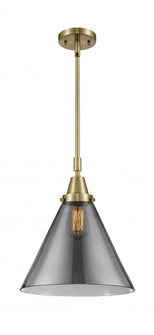 Cone - 1 Light - 12 inch - Antique Brass - Mini Pendant (3442|447-1S-AB-G43-L)