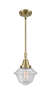 Oxford - 1 Light - 8 inch - Antique Brass - Mini Pendant (3442|447-1S-AB-G534)