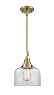 Bell - 1 Light - 8 inch - Antique Brass - Mini Pendant (3442|447-1S-AB-G72-LED)