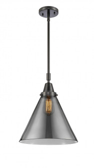 Cone - 1 Light - 12 inch - Matte Black - Mini Pendant (3442|447-1S-BK-G43-L-LED)