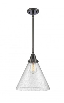 Cone - 1 Light - 12 inch - Matte Black - Mini Pendant (3442|447-1S-BK-G44-L-LED)