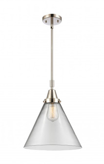 Cone - 1 Light - 12 inch - Polished Nickel - Mini Pendant (3442|447-1S-PN-G42-L-LED)