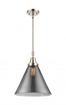 Cone - 1 Light - 12 inch - Polished Nickel - Mini Pendant (3442|447-1S-PN-G43-L-LED)