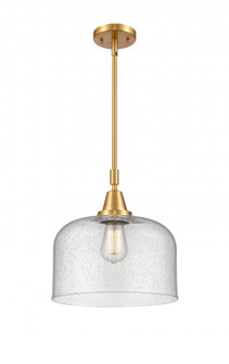 Bell - 1 Light - 12 inch - Satin Gold - Mini Pendant (3442|447-1S-SG-G74-L-LED)