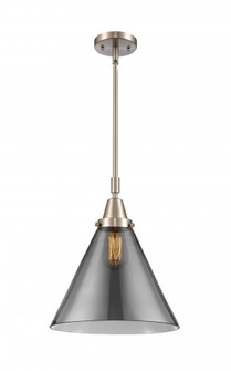 Cone - 1 Light - 12 inch - Brushed Satin Nickel - Mini Pendant (3442|447-1S-SN-G43-L-LED)