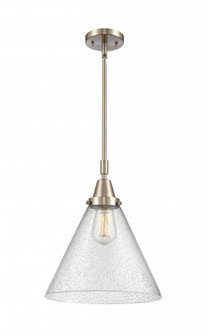 Cone - 1 Light - 12 inch - Brushed Satin Nickel - Mini Pendant (3442|447-1S-SN-G44-L-LED)