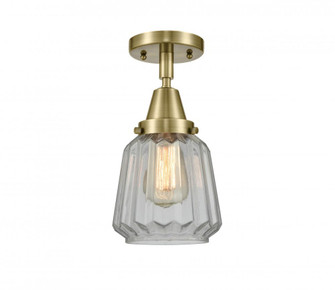 Chatham - 1 Light - 7 inch - Antique Brass - Semi-Flush Mount (3442|447-1C-AB-G142)