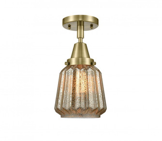 Chatham - 1 Light - 7 inch - Antique Brass - Semi-Flush Mount (3442|447-1C-AB-G146)