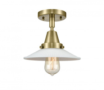 Halophane - 1 Light - 9 inch - Antique Brass - Flush Mount (3442|447-1C-AB-G1-LED)