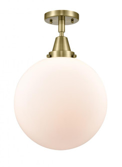 Beacon - 1 Light - 12 inch - Antique Brass - Semi-Flush Mount (3442|447-1C-AB-G201-12-LED)