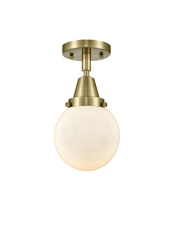 Beacon - 1 Light - 6 inch - Antique Brass - Semi-Flush Mount (3442|447-1C-AB-G201-6-LED)