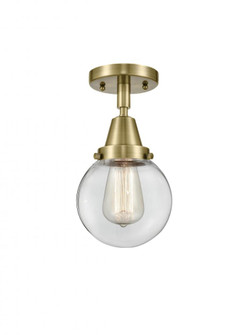 Beacon - 1 Light - 6 inch - Antique Brass - Flush Mount (3442|447-1C-AB-G202-6)