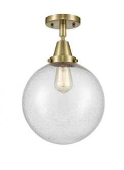 Beacon - 1 Light - 10 inch - Antique Brass - Semi-Flush Mount (3442|447-1C-AB-G204-10)
