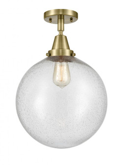 Beacon - 1 Light - 12 inch - Antique Brass - Semi-Flush Mount (3442|447-1C-AB-G204-12)