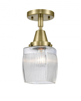 Colton - 1 Light - 6 inch - Antique Brass - Semi-Flush Mount (3442|447-1C-AB-G302-LED)