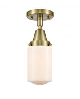 Dover - 1 Light - 5 inch - Antique Brass - Semi-Flush Mount (3442|447-1C-AB-G311-LED)