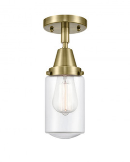 Dover - 1 Light - 5 inch - Antique Brass - Semi-Flush Mount (3442|447-1C-AB-G312-LED)
