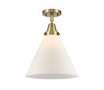 Cone - 1 Light - 12 inch - Antique Brass - Semi-Flush Mount (3442|447-1C-AB-G41-L-LED)