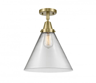 Cone - 1 Light - 12 inch - Antique Brass - Flush Mount (3442|447-1C-AB-G42-L-LED)
