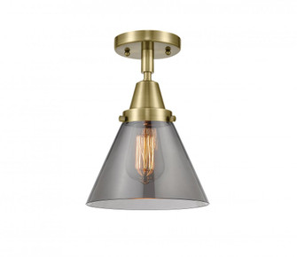 Cone - 1 Light - 8 inch - Antique Brass - Flush Mount (3442|447-1C-AB-G43-LED)