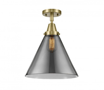 Cone - 1 Light - 12 inch - Antique Brass - Flush Mount (3442|447-1C-AB-G43-L-LED)