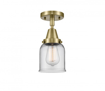 Bell - 1 Light - 5 inch - Antique Brass - Semi-Flush Mount (3442|447-1C-AB-G52)