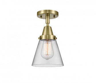 Cone - 1 Light - 6 inch - Antique Brass - Semi-Flush Mount (3442|447-1C-AB-G62-LED)