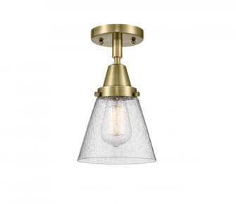 Cone - 1 Light - 6 inch - Antique Brass - Flush Mount (3442|447-1C-AB-G64-LED)