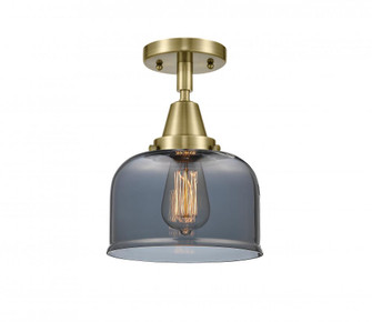 Bell - 1 Light - 8 inch - Antique Brass - Semi-Flush Mount (3442|447-1C-AB-G73)