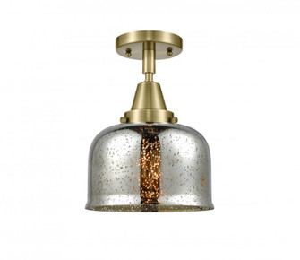 Bell - 1 Light - 8 inch - Antique Brass - Semi-Flush Mount (3442|447-1C-AB-G78)
