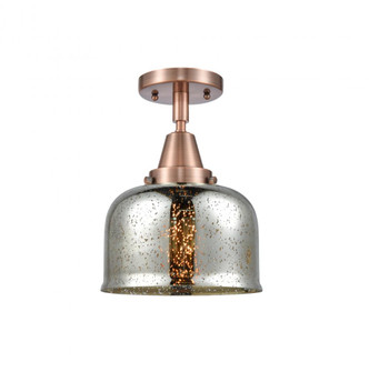 Bell - 1 Light - 8 inch - Antique Copper - Semi-Flush Mount (3442|447-1C-AC-G78)