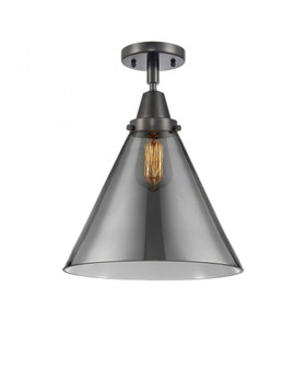 Cone - 1 Light - 12 inch - Matte Black - Flush Mount (3442|447-1C-BK-G43-L-LED)