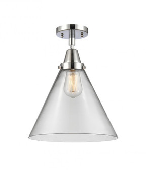 Cone - 1 Light - 12 inch - Polished Chrome - Semi-Flush Mount (3442|447-1C-PC-G42-L-LED)