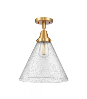 Cone - 1 Light - 12 inch - Satin Gold - Flush Mount (3442|447-1C-SG-G44-L-LED)