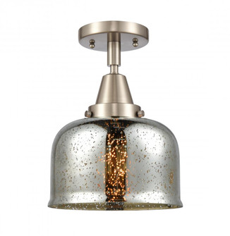 Bell - 1 Light - 8 inch - Brushed Satin Nickel - Semi-Flush Mount (3442|447-1C-SN-G78-LED)
