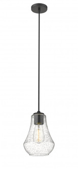 Fairfield - 1 Light - 7 inch - Matte Black - Cord hung - Mini Pendant (3442|490-1P-BK-G574-7-LED)