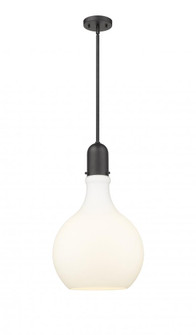 Amherst - 1 Light - 14 inch - Matte Black - Cord hung - Pendant (3442|492-1S-BK-G581-14-LED)