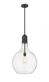 Amherst - 1 Light - 16 inch - Matte Black - Stem hung - Pendant (3442|492-1S-BK-G582-16-LED)
