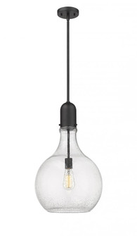 Amherst - 1 Light - 14 inch - Matte Black - Stem hung - Pendant (3442|492-1S-BK-G584-14)