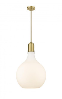Amherst - 1 Light - 16 inch - Satin Gold - Stem hung - Pendant (3442|492-1S-SG-G581-16-LED)