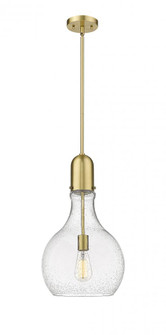 Amherst - 1 Light - 12 inch - Satin Gold - Stem hung - Mini Pendant (3442|492-1S-SG-G584-12)