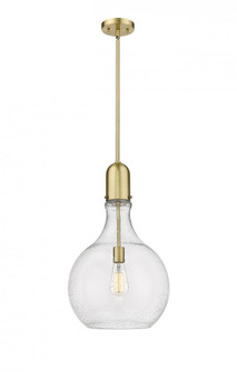 Amherst - 1 Light - 14 inch - Satin Gold - Cord hung - Pendant (3442|492-1S-SG-G584-14-LED)