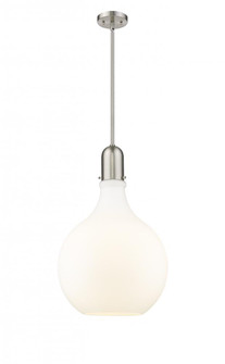 Amherst - 1 Light - 16 inch - Brushed Satin Nickel - Stem hung - Pendant (3442|492-1S-SN-G581-16-LED)