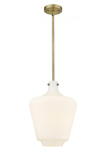 Norwalk - 1 Light - 12 inch - Brushed Brass - Stem hung - Mini Pendant (3442|493-1S-BB-G501-12)