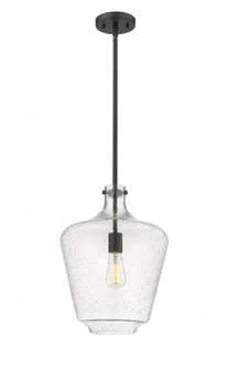 Norwalk - 1 Light - 12 inch - Matte Black - Stem hung - Mini Pendant (3442|493-1S-BK-G504-12-LED)