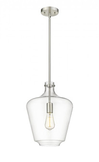 Norwalk - 1 Light - 12 inch - Brushed Satin Nickel - Cord hung - Mini Pendant (3442|493-1S-SN-G502-12-LED)