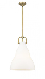 Haverhill - 1 Light - 14 inch - Brushed Brass - Stem hung - Pendant (3442|494-1S-BB-G591-14)