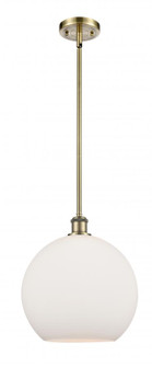 Athens - 1 Light - 12 inch - Antique Brass - Mini Pendant (3442|516-1S-AB-G121-12)